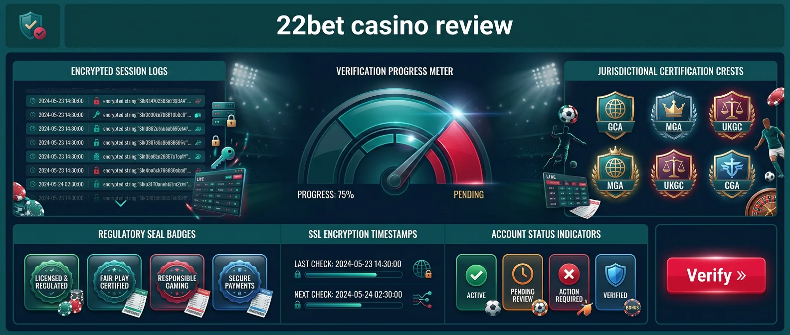 22bet: Licensing and Security: Is 22bet Casino Legit?