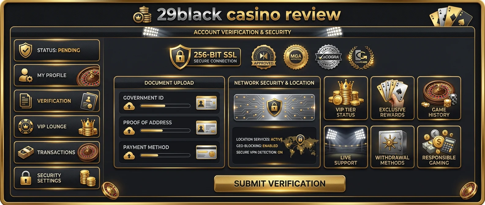 29Black: Safety, Regulation & Trust: Is 29Black Casino Legit?
