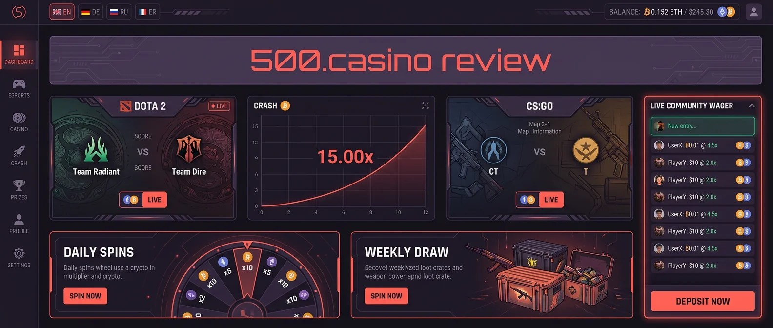 500.Casino: 500.Casino Review: Fast Facts & Overview