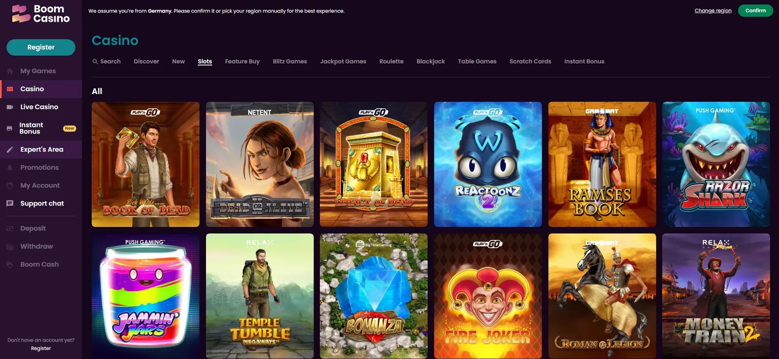 Boom Casino Slots