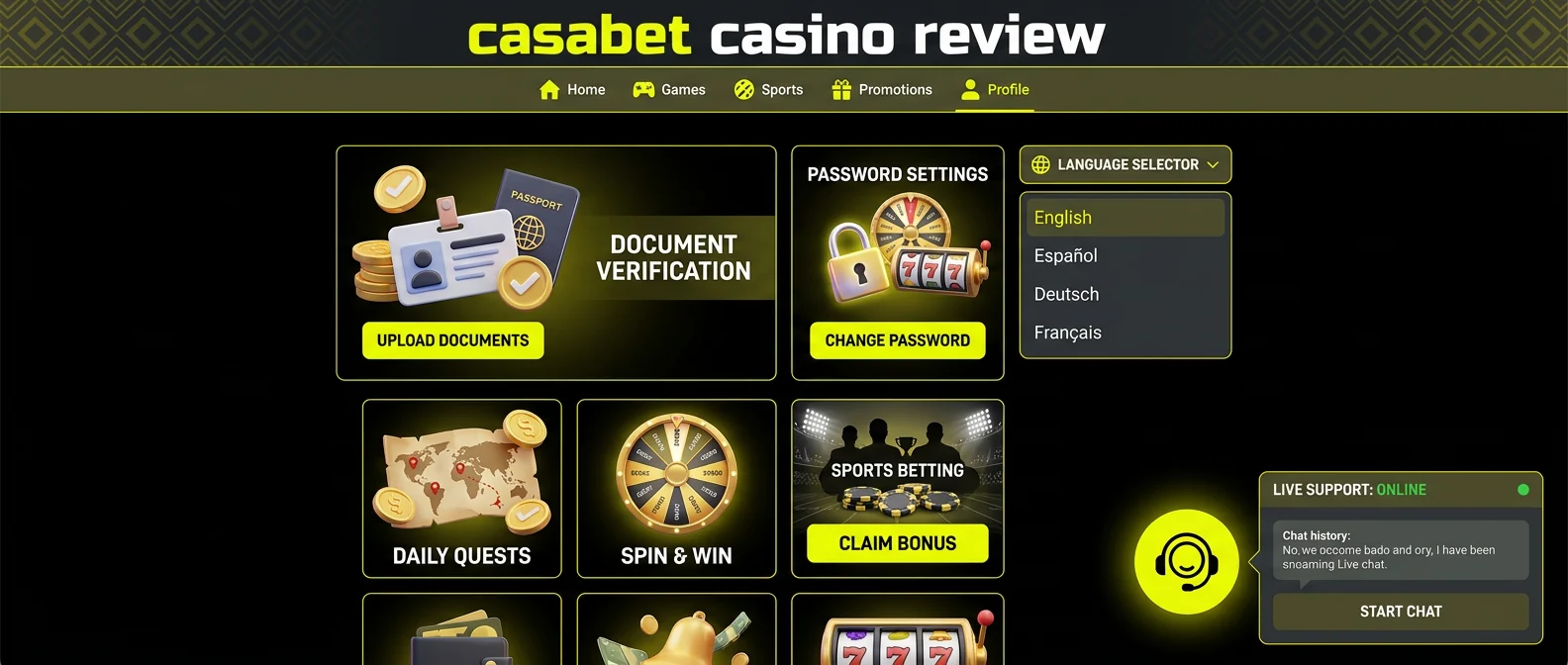 Casabet: Customer Support and Casabet Casino Login Experience