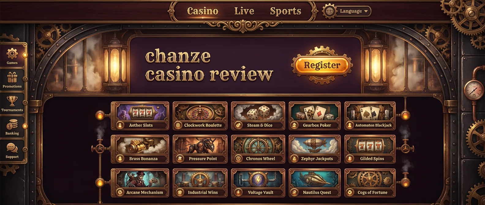 Chanze: Chanze Casino Review: Overview & First Impressions