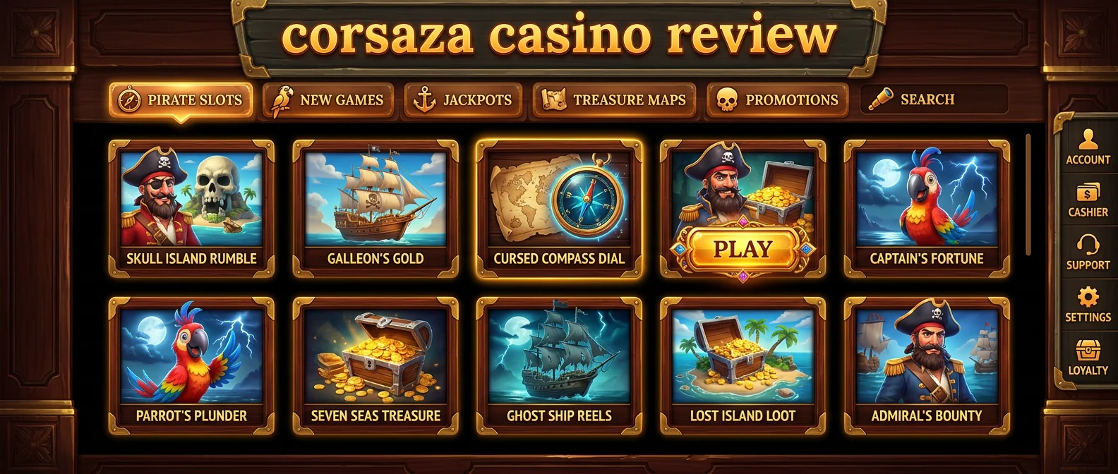 Corsaza: Casino Games and Software at Casino Corsaza