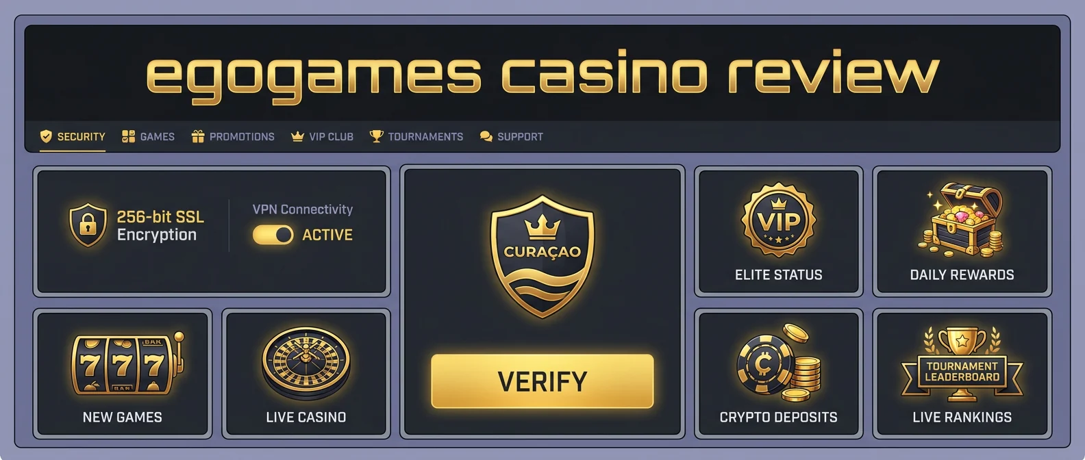 EgoGames: Is EgoGames Casino Legit? Licensing and Security