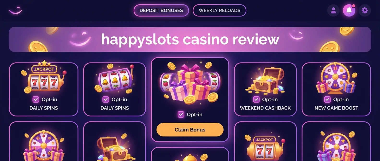 HappySlots: HappySlots Casino Bonuses and Promo Codes