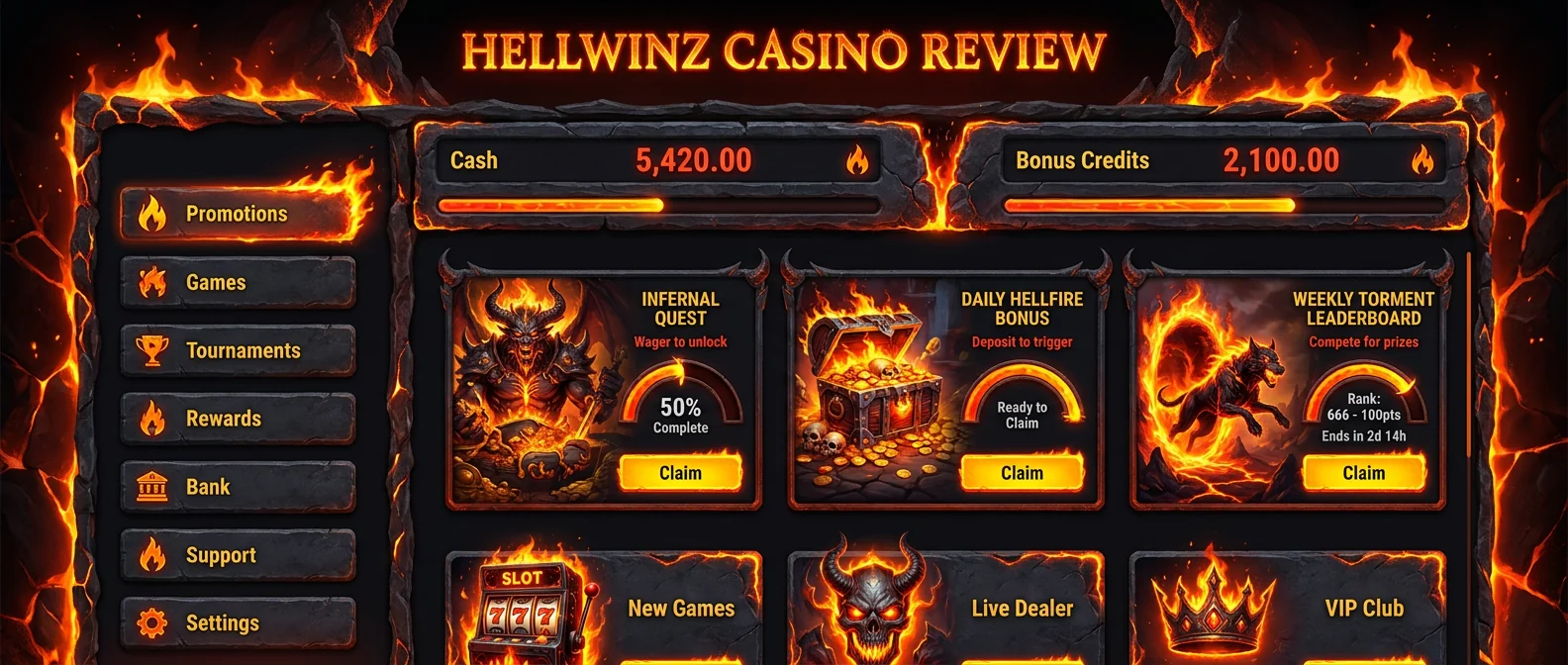 Hellwinz: Hellwinz Casino Bonuses, Promo Codes, and Terms
