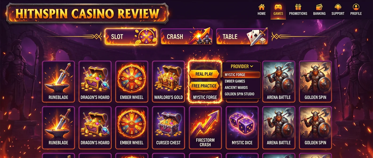 HitnSpin: Game Selection and Betting Options at Casino HitnSpin