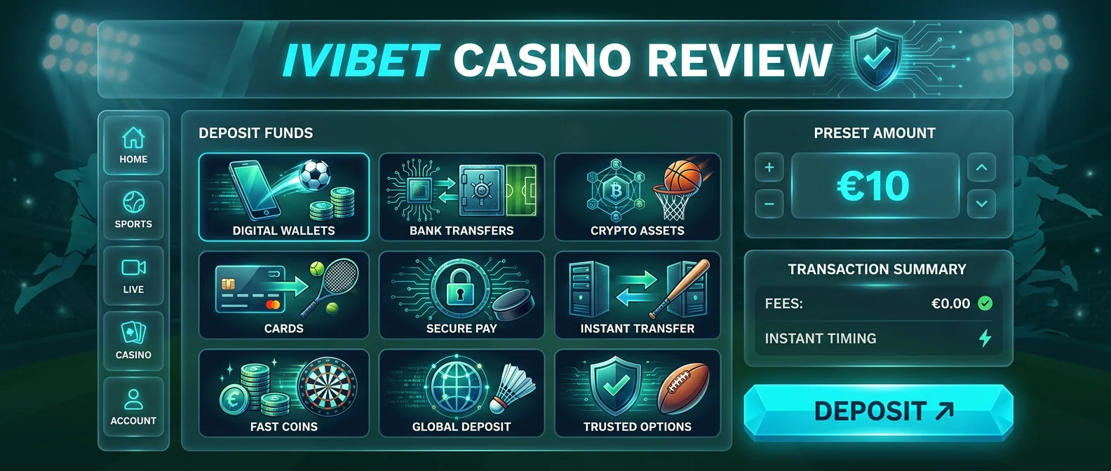Ivibet: Payment Methods and Withdrawal Speed