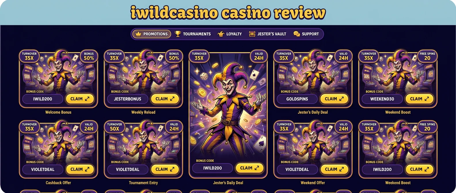 iWildCasino: iWildCasino Casino Bonus Offers and Promo Code Deals