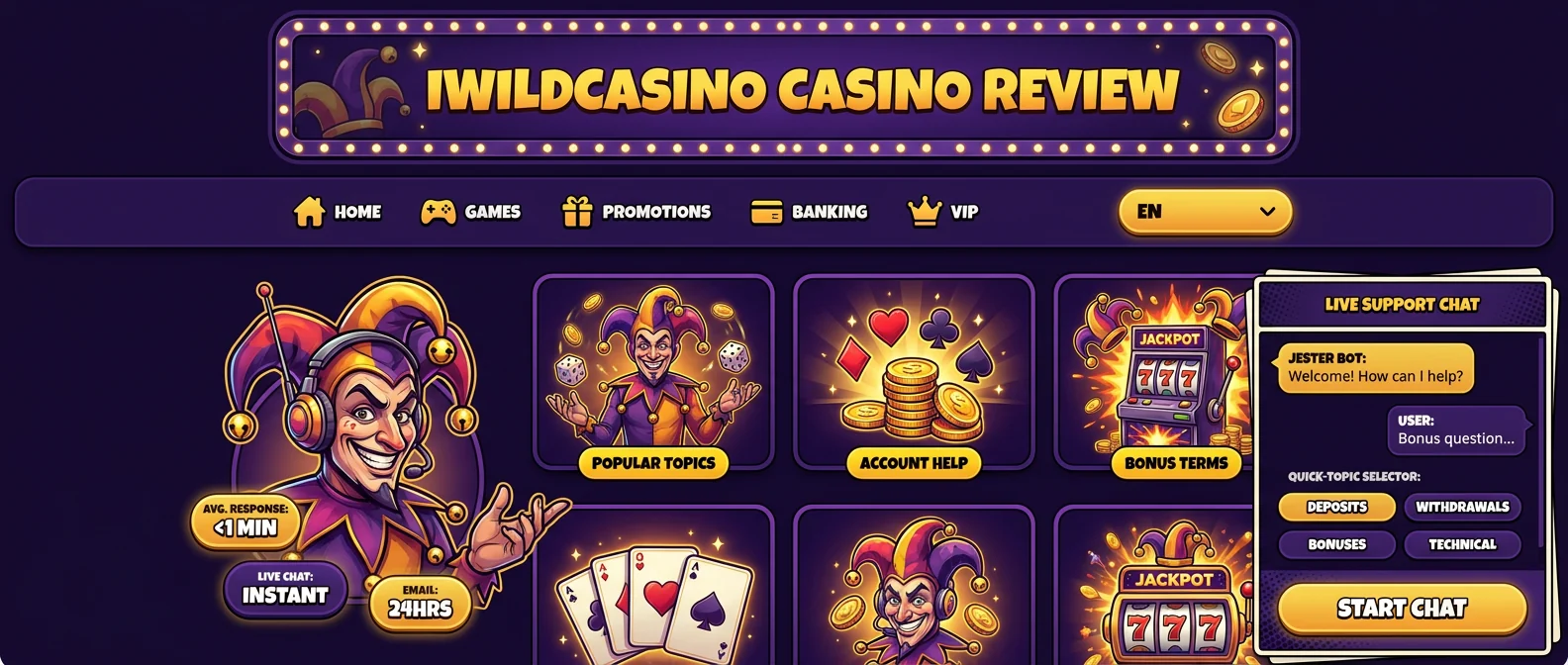 iWildCasino: Customer Support and Mobile Usability