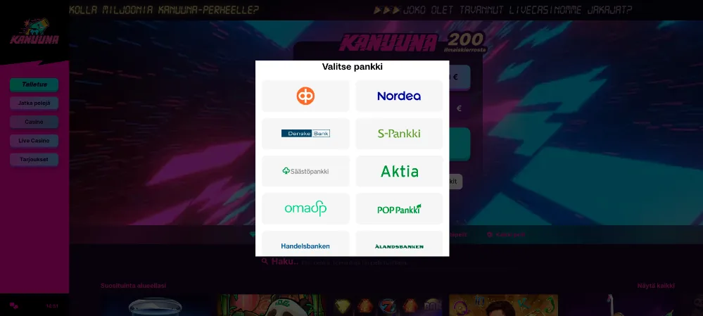 Kanuuna Casino Payments