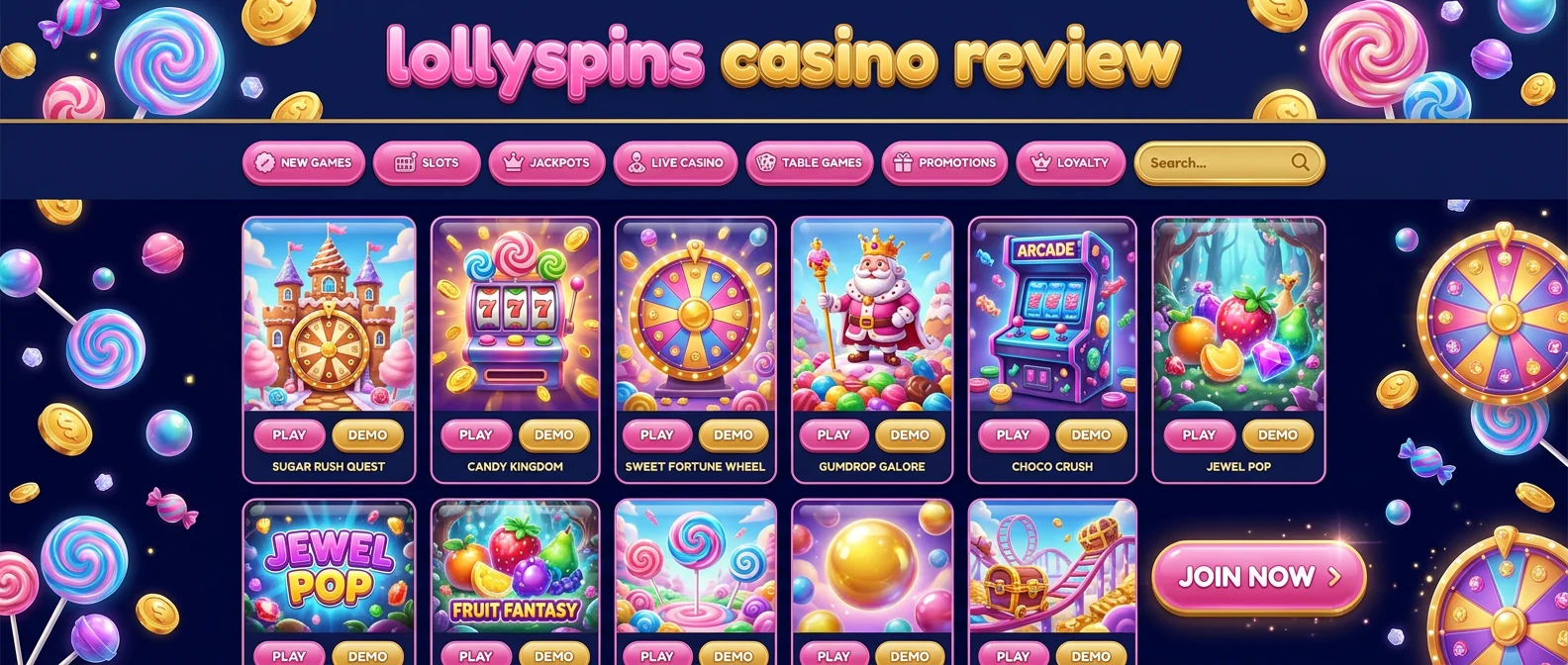 LollySpins: Game Selection at LollySpins Casino