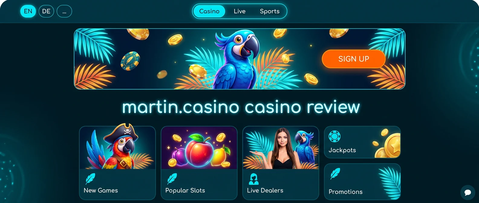 Martin.Casino: Martin.Casino Review: Key Features & First Impressions