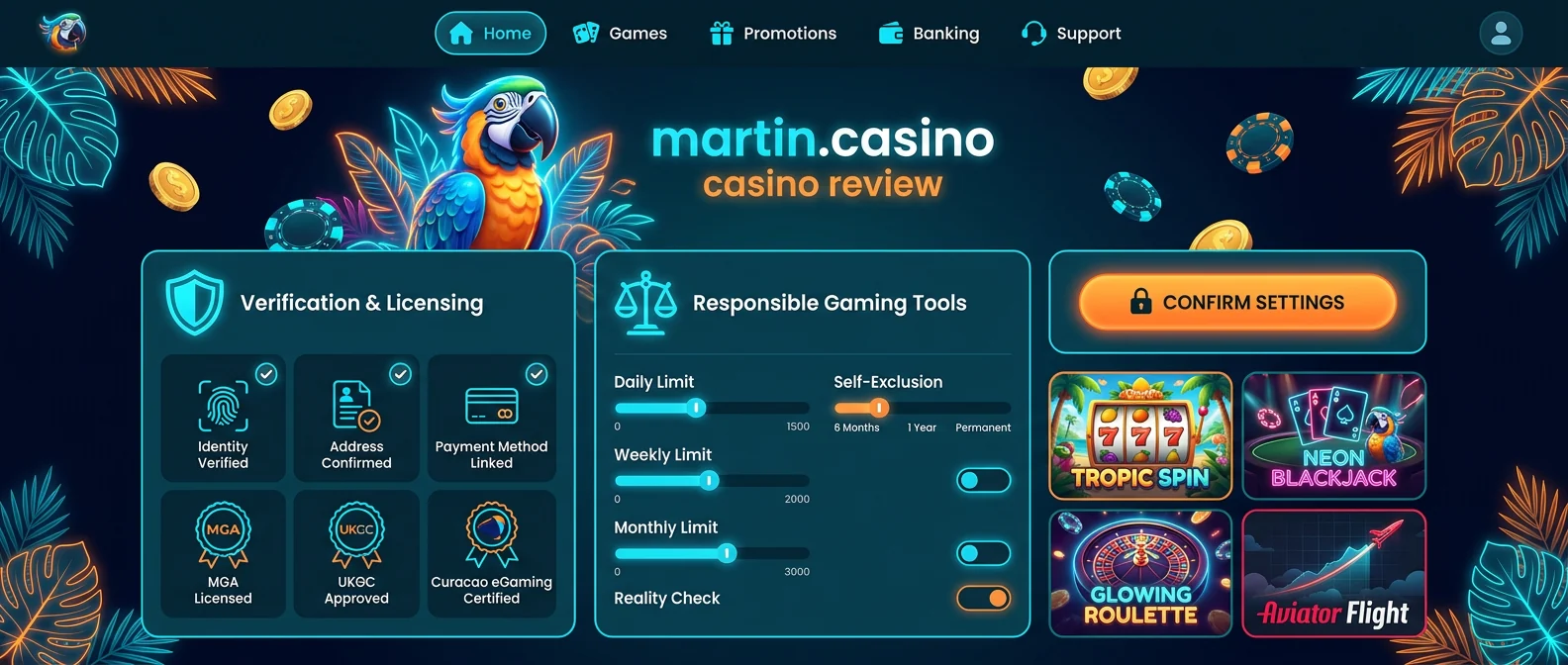 Martin.Casino: Security and Licensing: Is Martin.Casino Casino Legit?