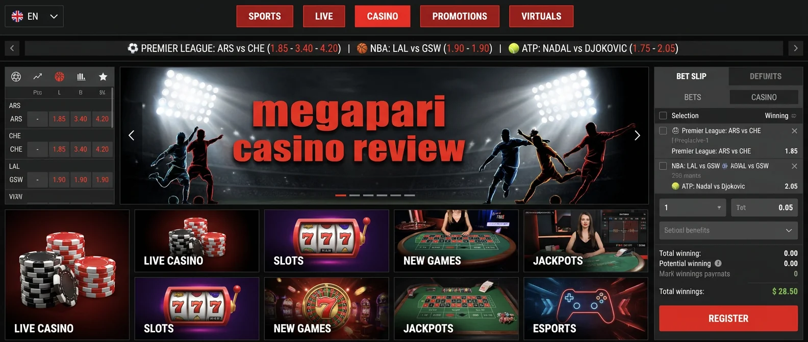Megapari: Megapari Casino Review & Overview