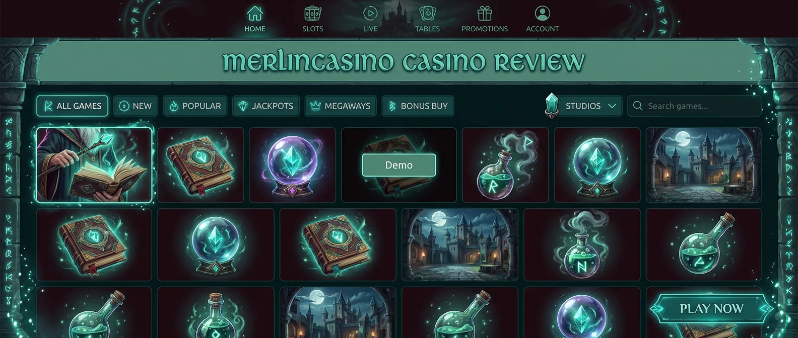 MerlinCasino: Game Selection and Software Providers
