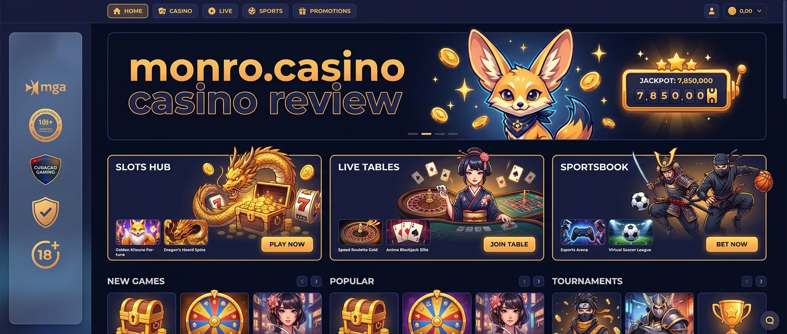 Monro.Casino: Monro.Casino Casino Review: Quick Overview and Key Facts