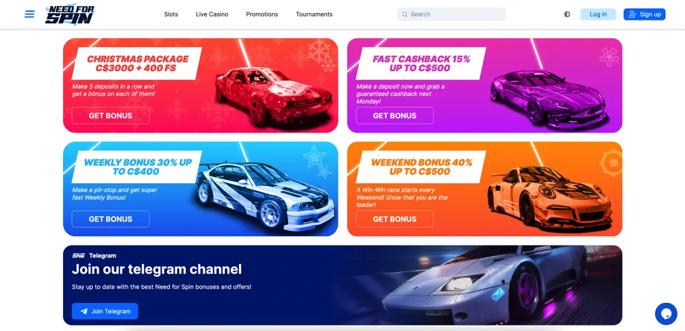 Need For Spin Promotions