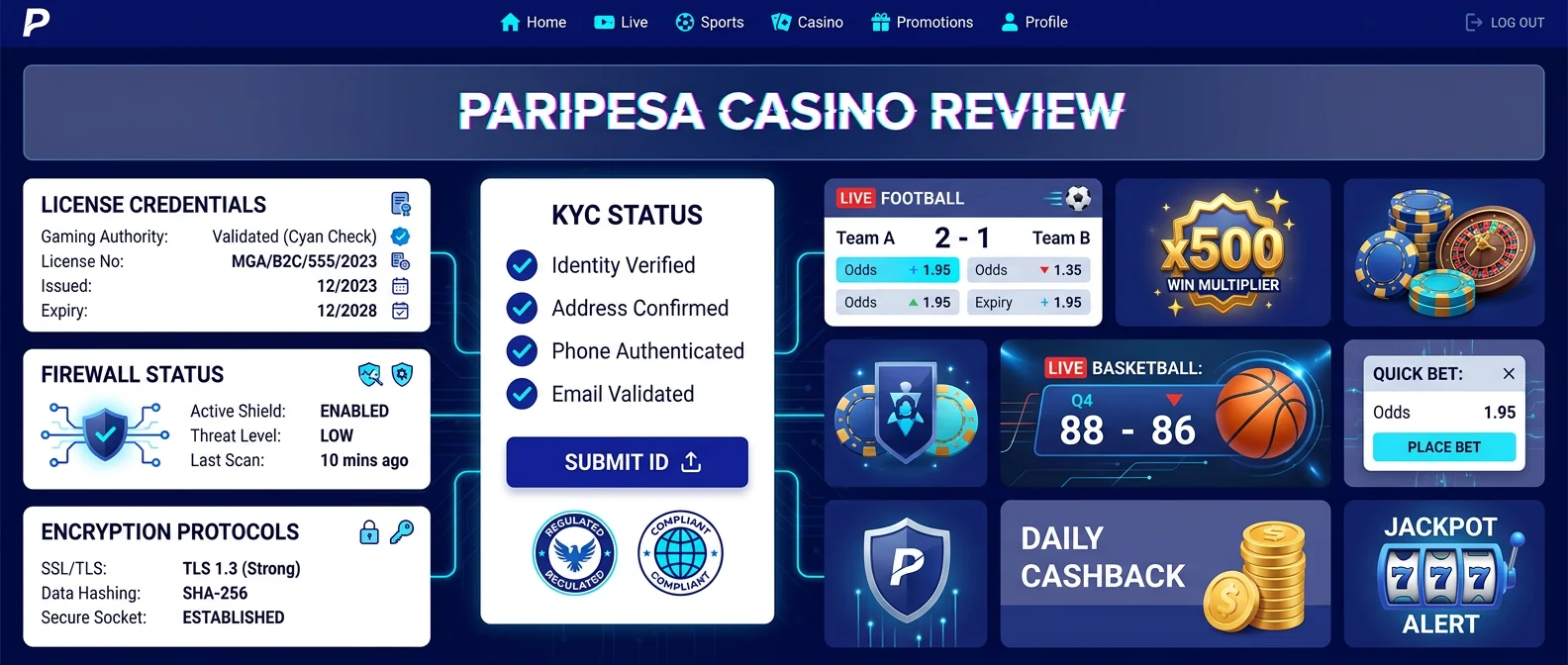 Paripesa: Is Paripesa Casino Legit? Licensing and Security