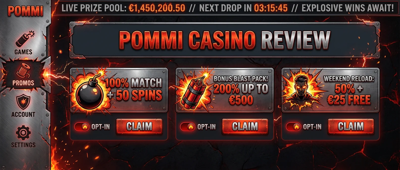 Pommi: Pommi Casino Bonus Offers, Promo Codes, and Free Spins