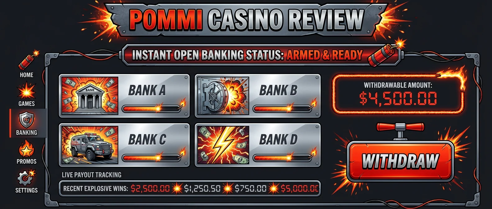 Pommi: Banking Options and Withdrawal Speed