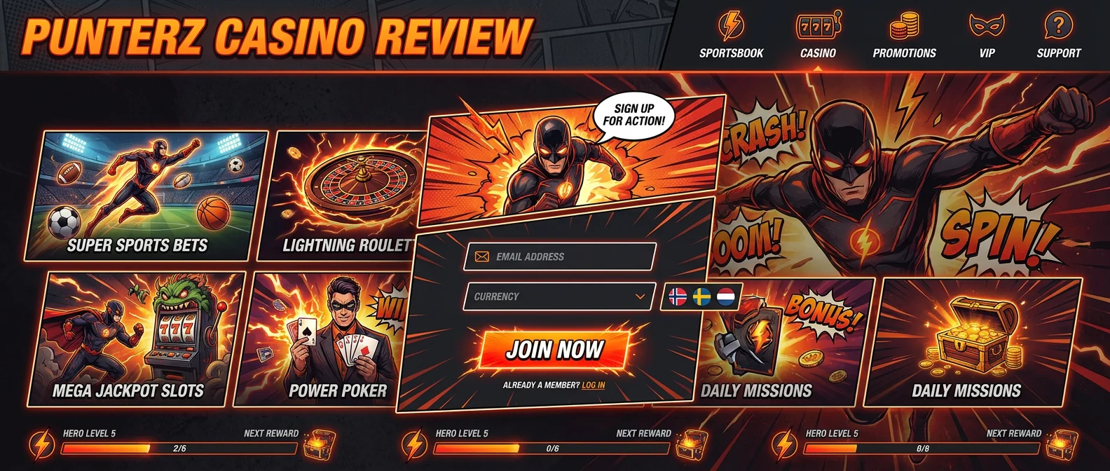 Punterz: Punterz Casino Review: Overview and First Impressions