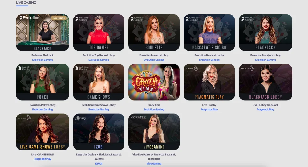 Quickslot Live Casino Games