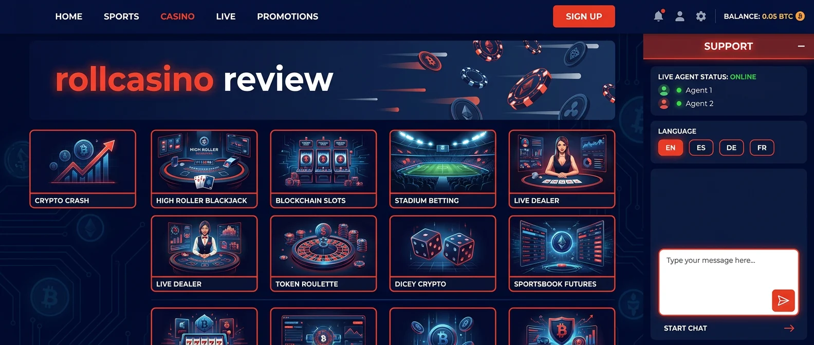 RollCasino: Customer Support and Usability