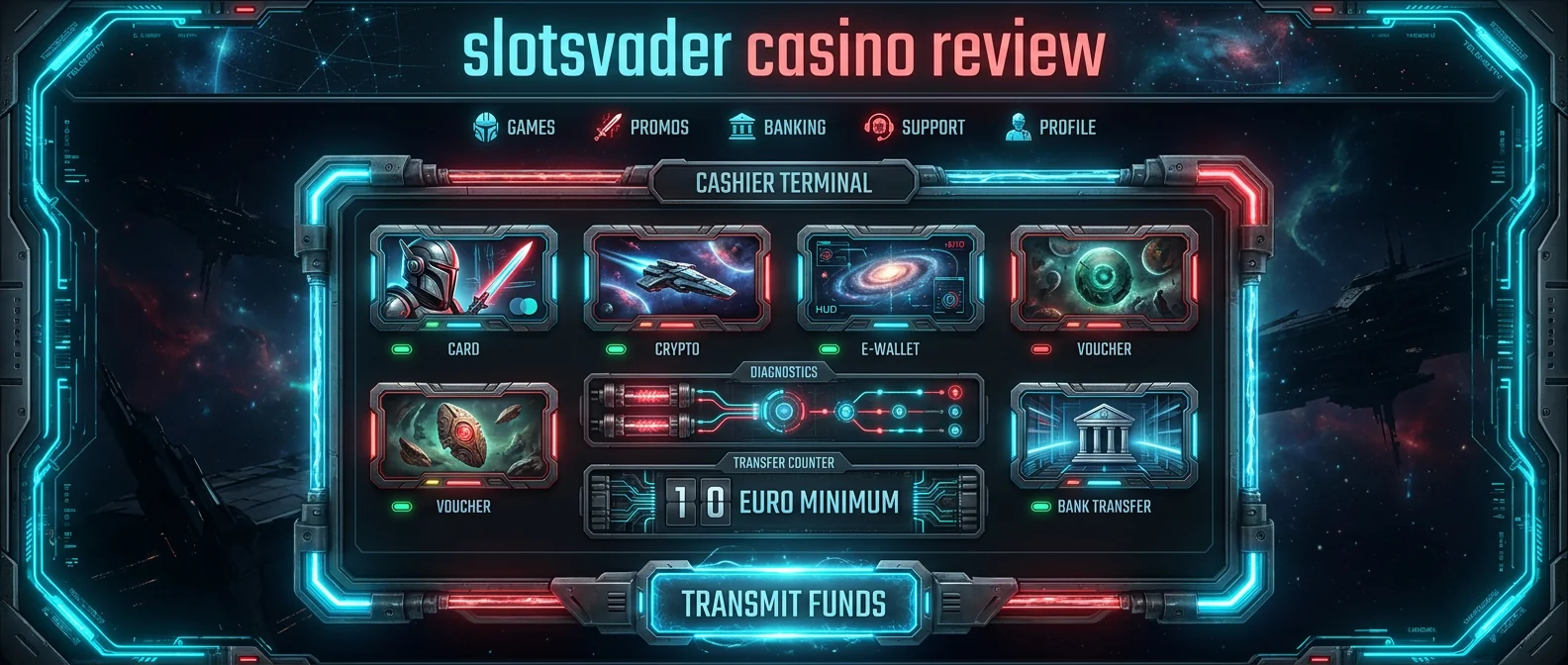 SlotsVader: Deposit Methods and Withdrawal Speed