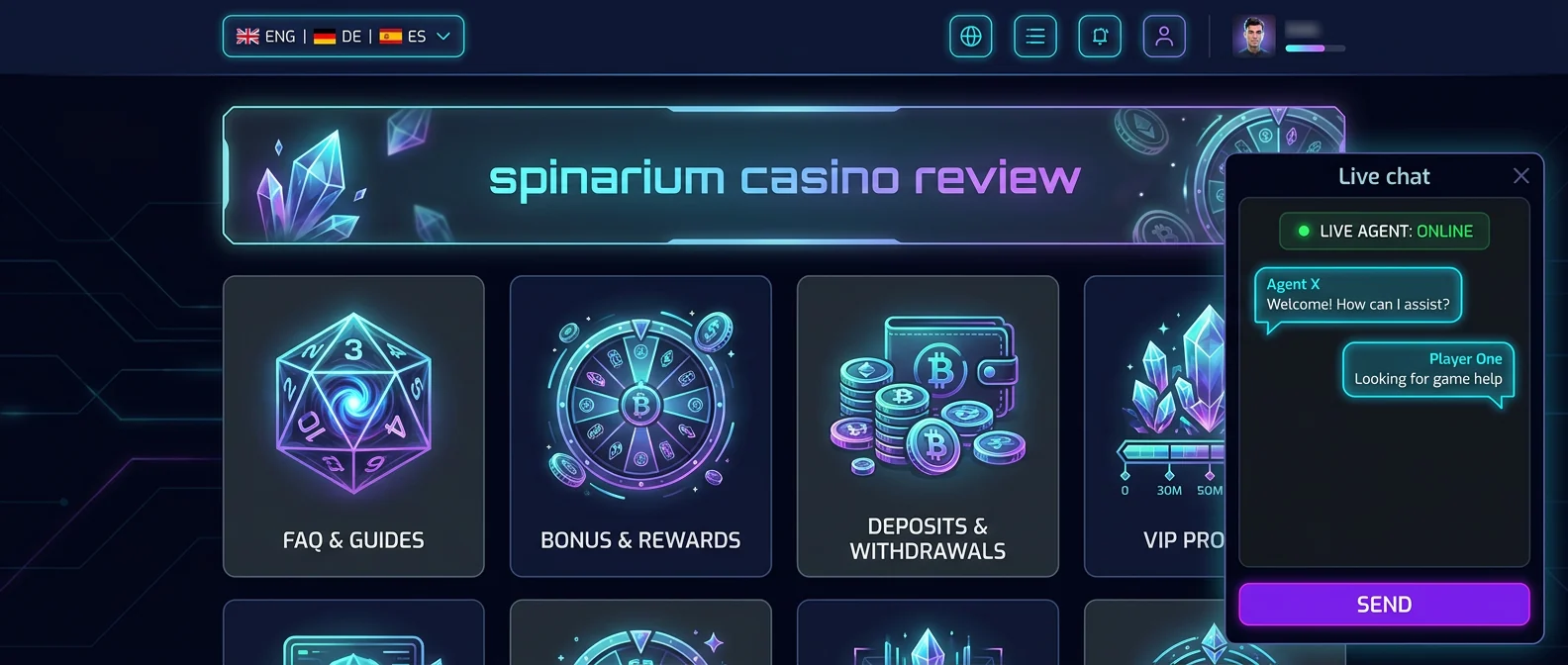 Spinarium: Customer Support and User Experience