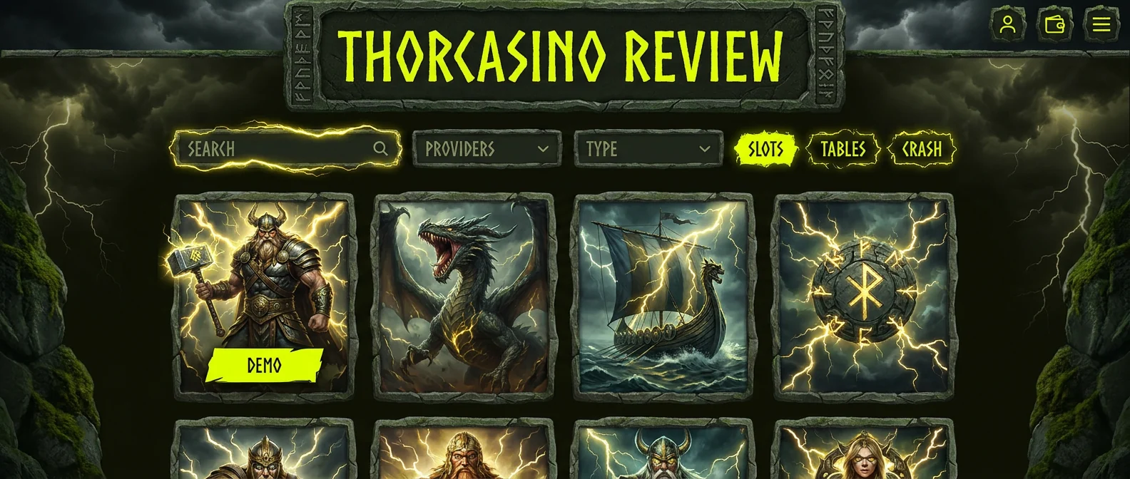 ThorCasino: Game Selection and Software Providers