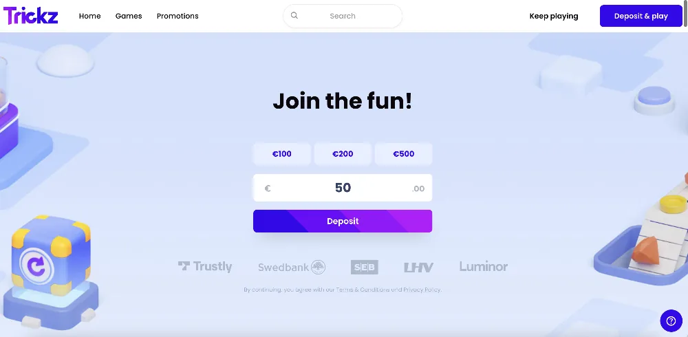 Trickz Casino Review