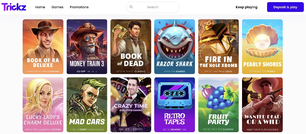 Trickz Casino Games