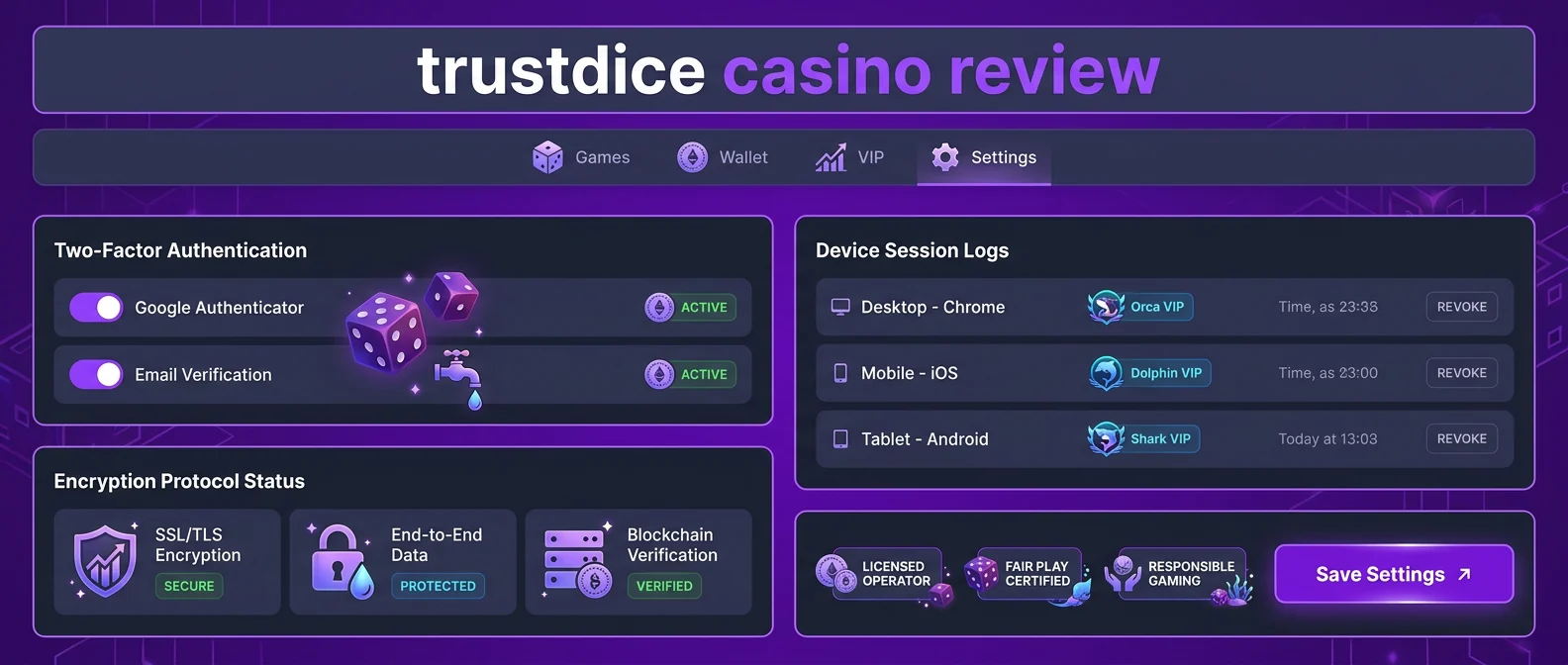 TrustDice: Licensing and Security: Is TrustDice Casino Legit?
