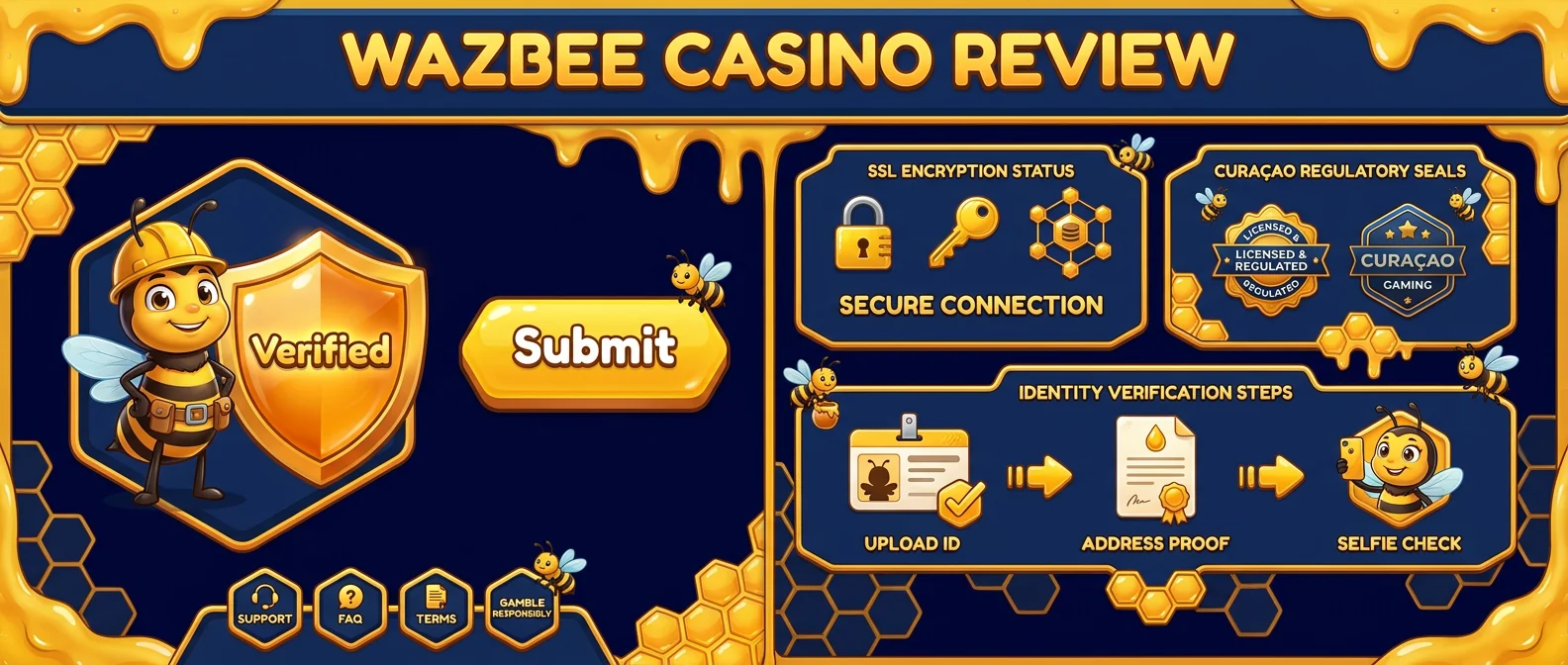 Wazbee: Licensing and Security: Is Wazbee Casino Legit?