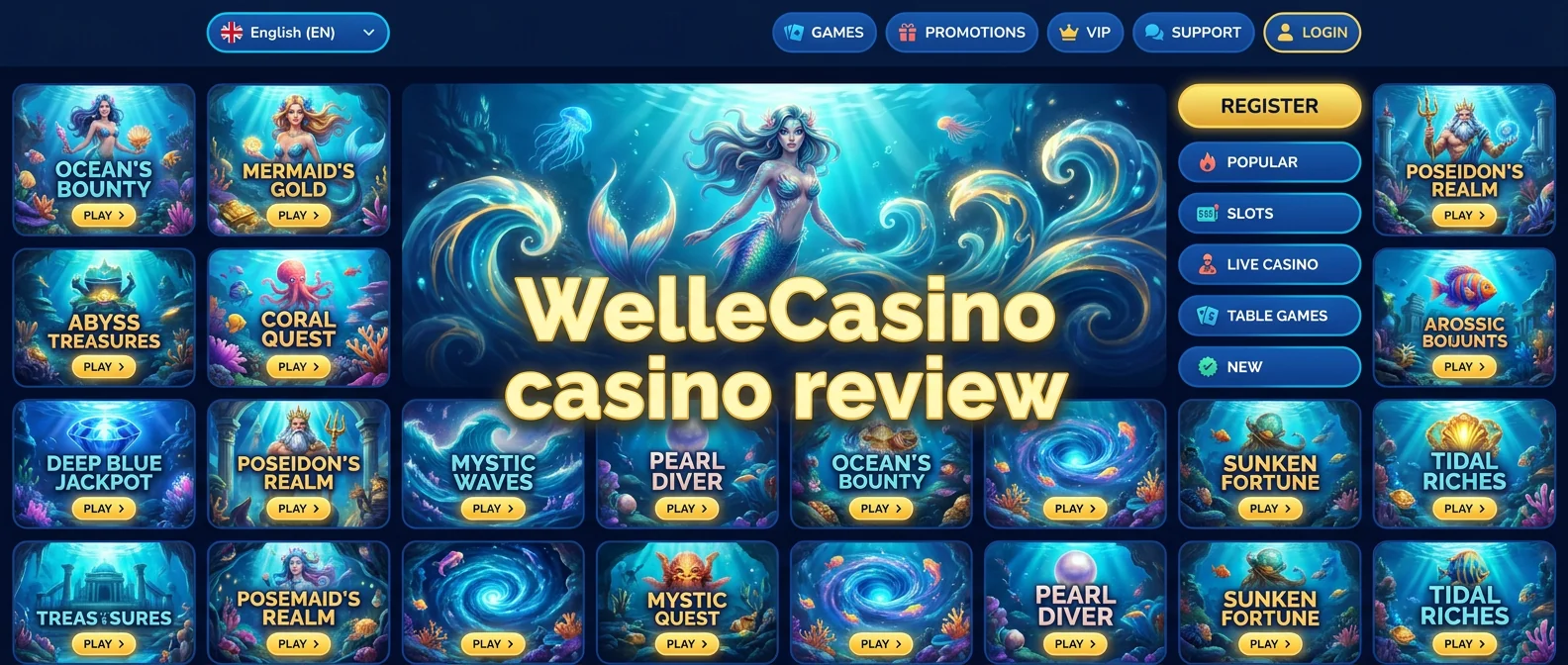 WelleCasino: WelleCasino Casino Review: First Impressions & Platform Overview