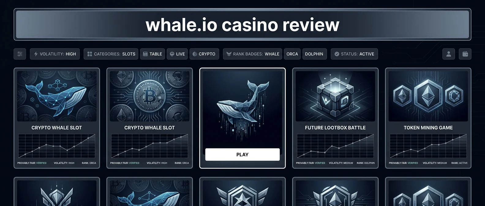 Whale.io: Game Selection and Betting Options at Whale.io