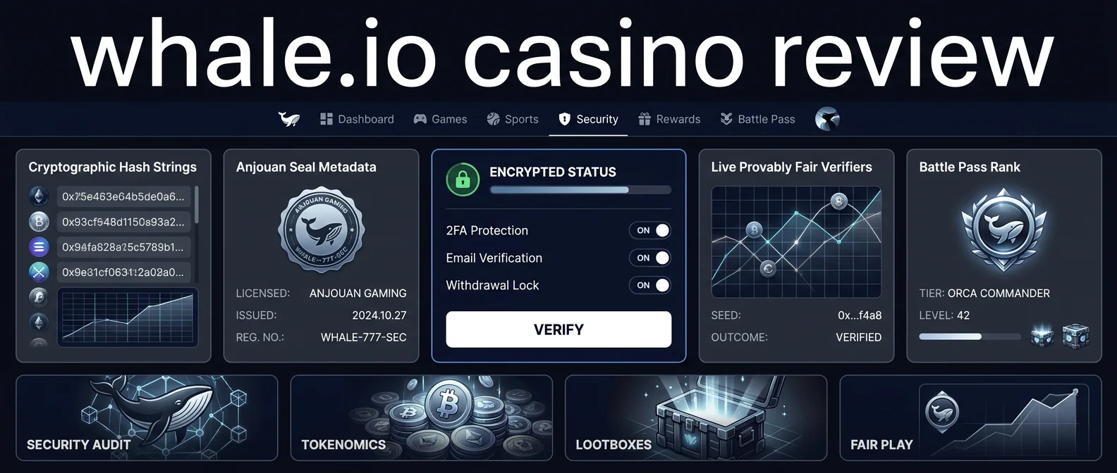Whale.io: Licensing and Security: Is Whale.io Casino Legit?