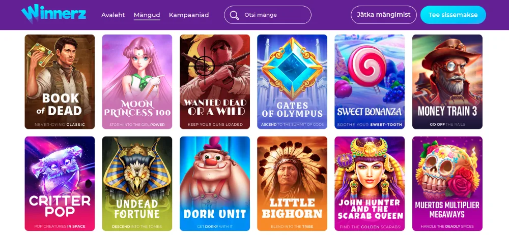 Winnerz Casino Games