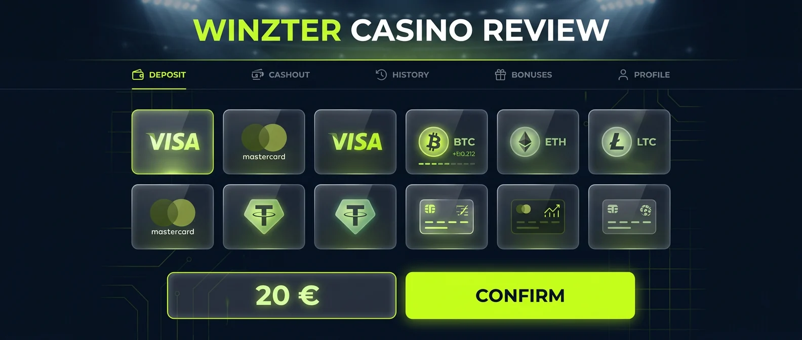 Winzter: Payment Methods, Deposit Options, and Withdrawal Speed