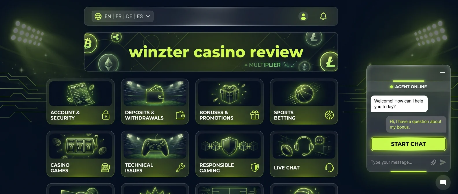Winzter: Customer Support and Player Reputation on Winzter Casino Trustpilot